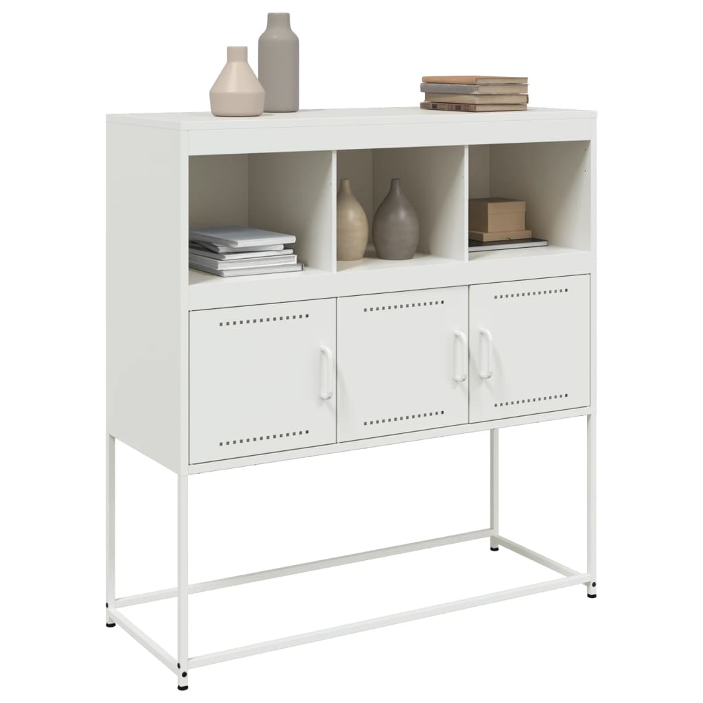 Aparador 100,5x39x107 cm aço branco