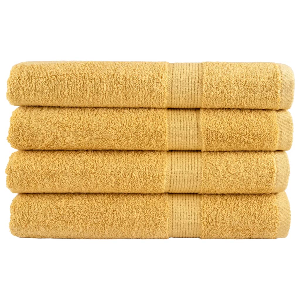 Toalhas de sauna premium solund 4pcs 80x200cm 600 gsm dourado