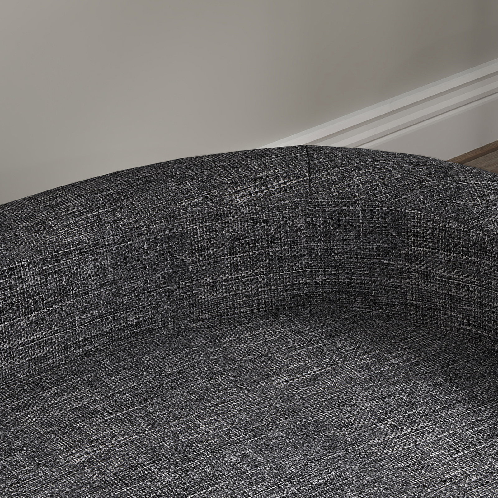 Sofá para cães cama elevada para cães estofada com almofada lavável e pés de madeira de pinho 98x67x25 cm cinza escuro