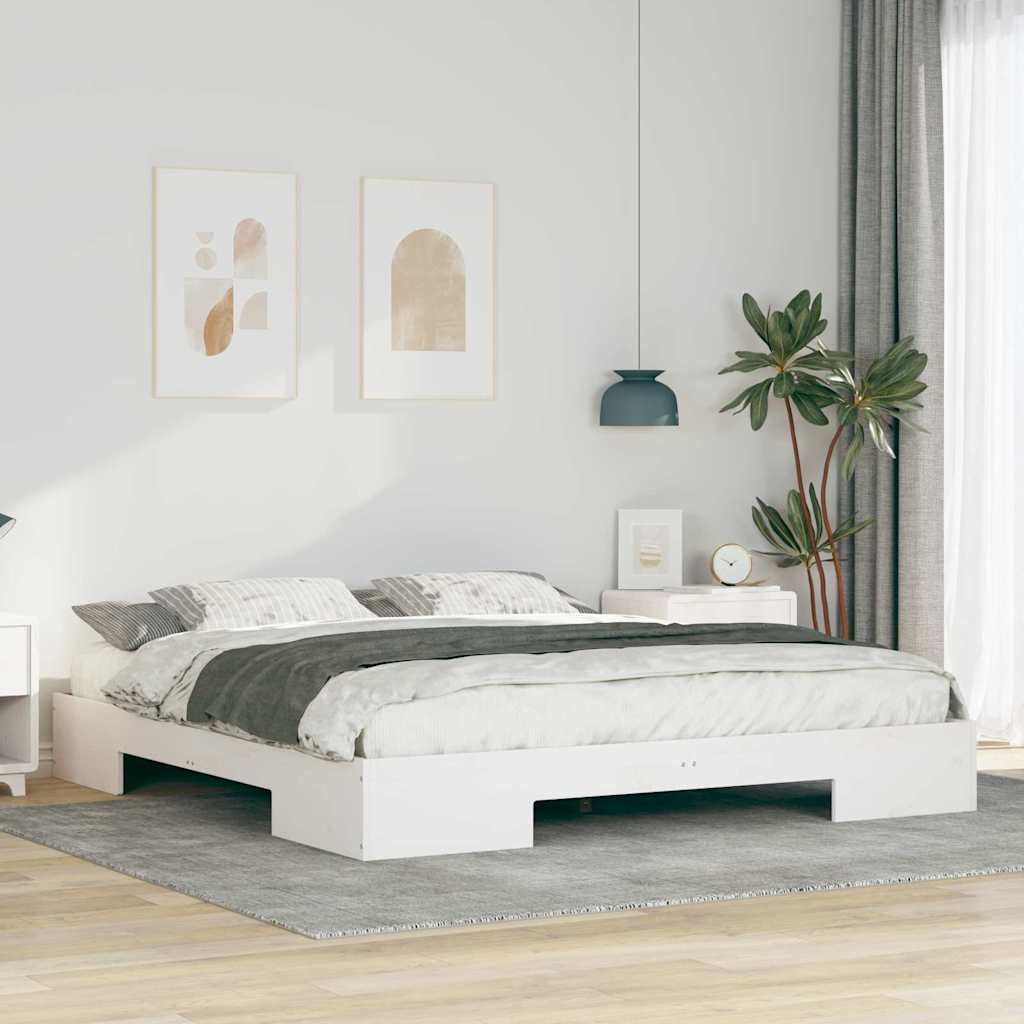 Estrutura da cama branco 200 x 200 cm