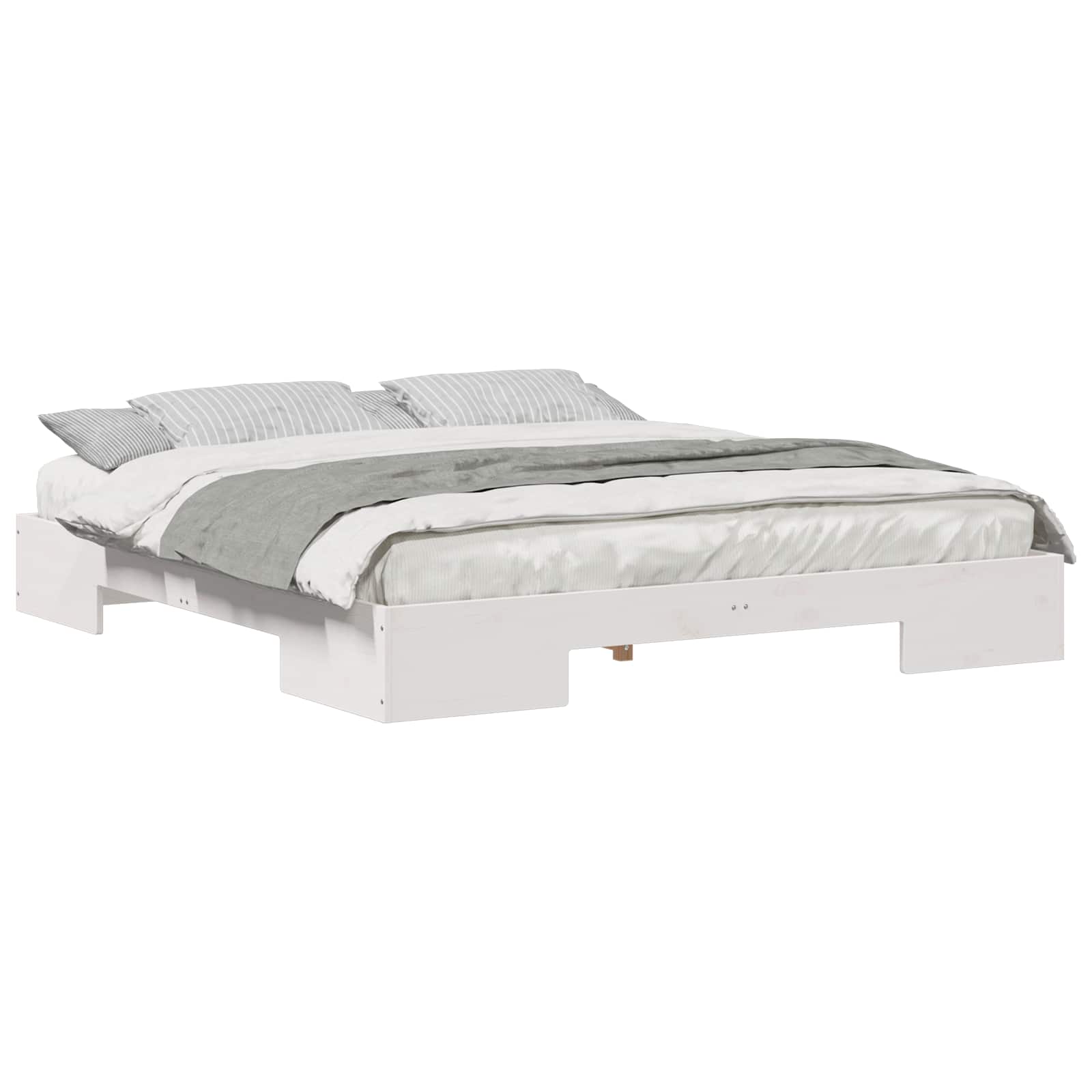 Estrutura da cama branco 200 x 200 cm