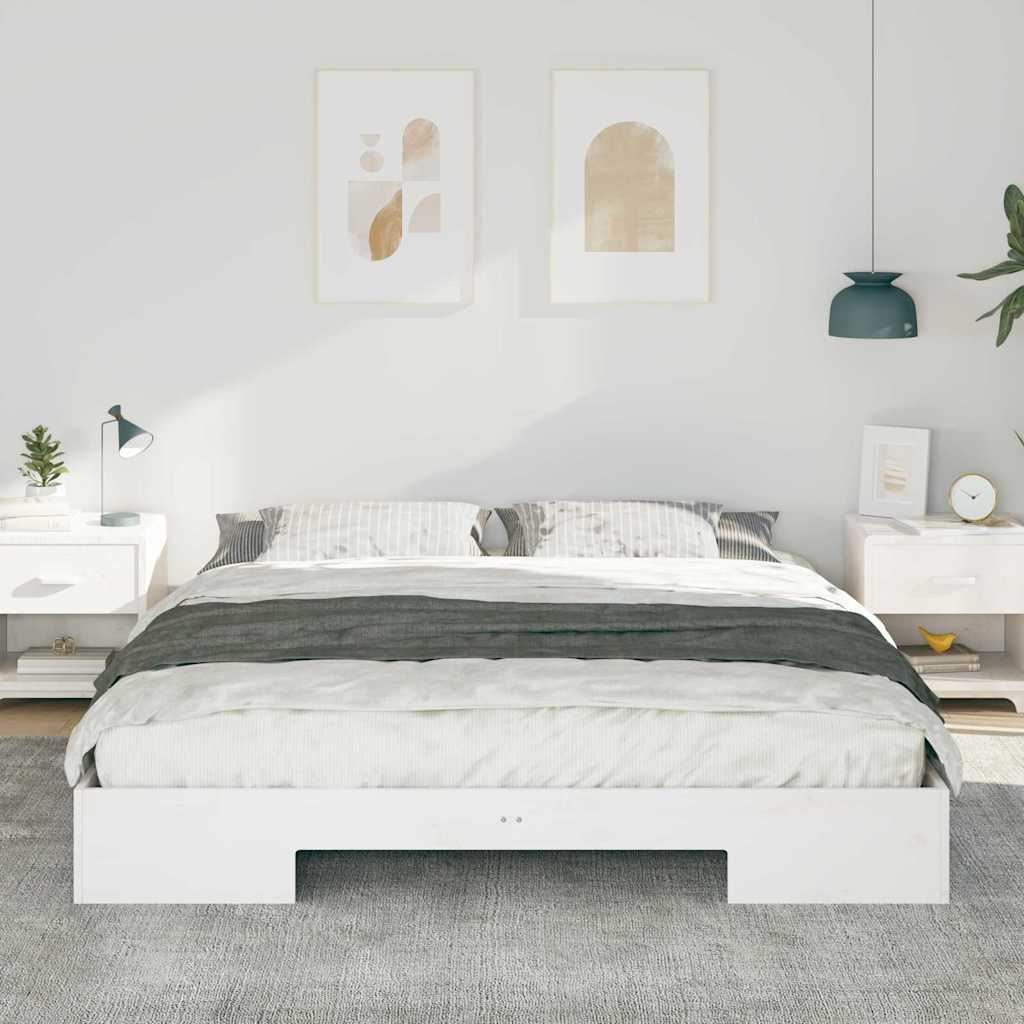 Estrutura da cama branco 200 x 200 cm
