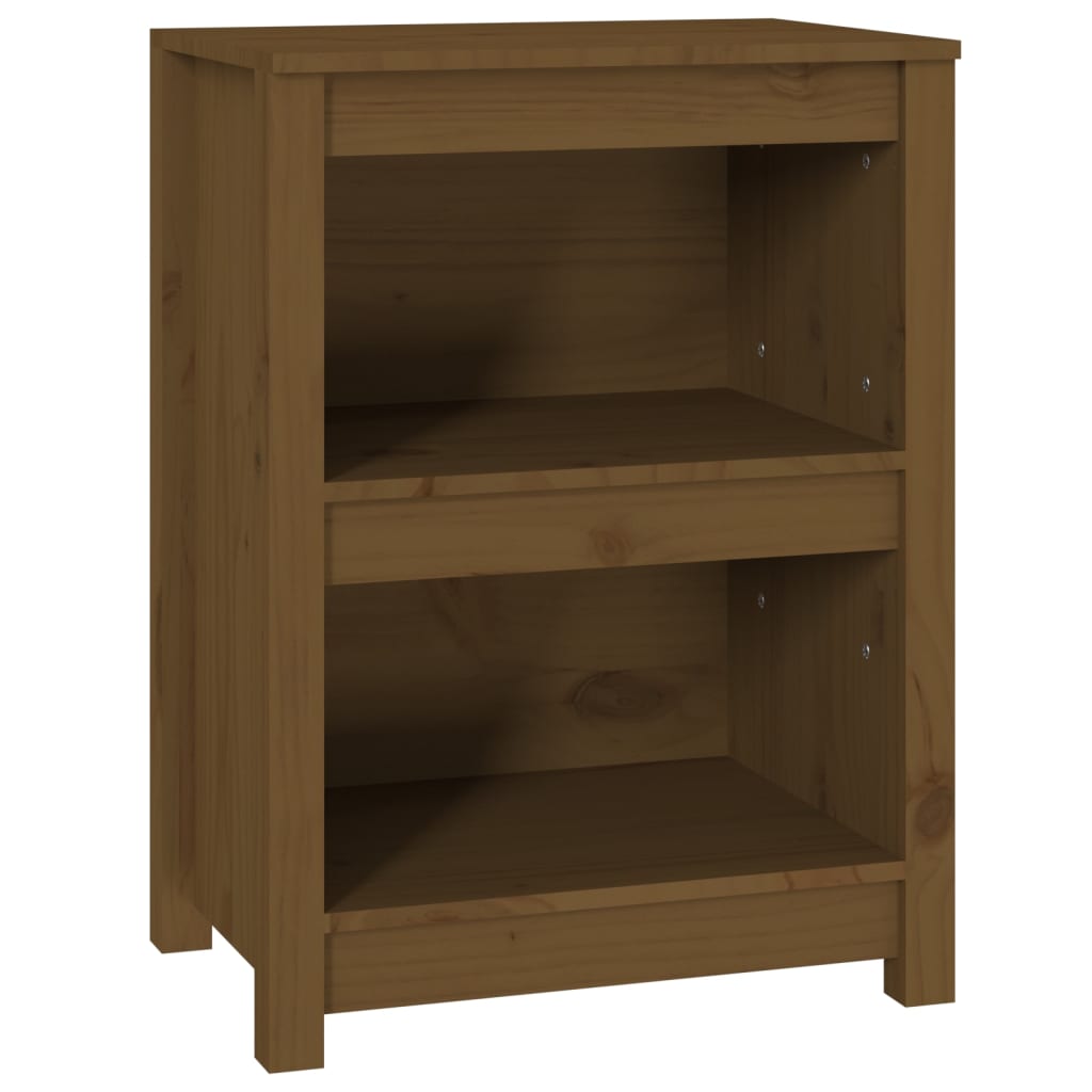 Estante 50x35x68 cm madeira de pinho maciça castanho mel