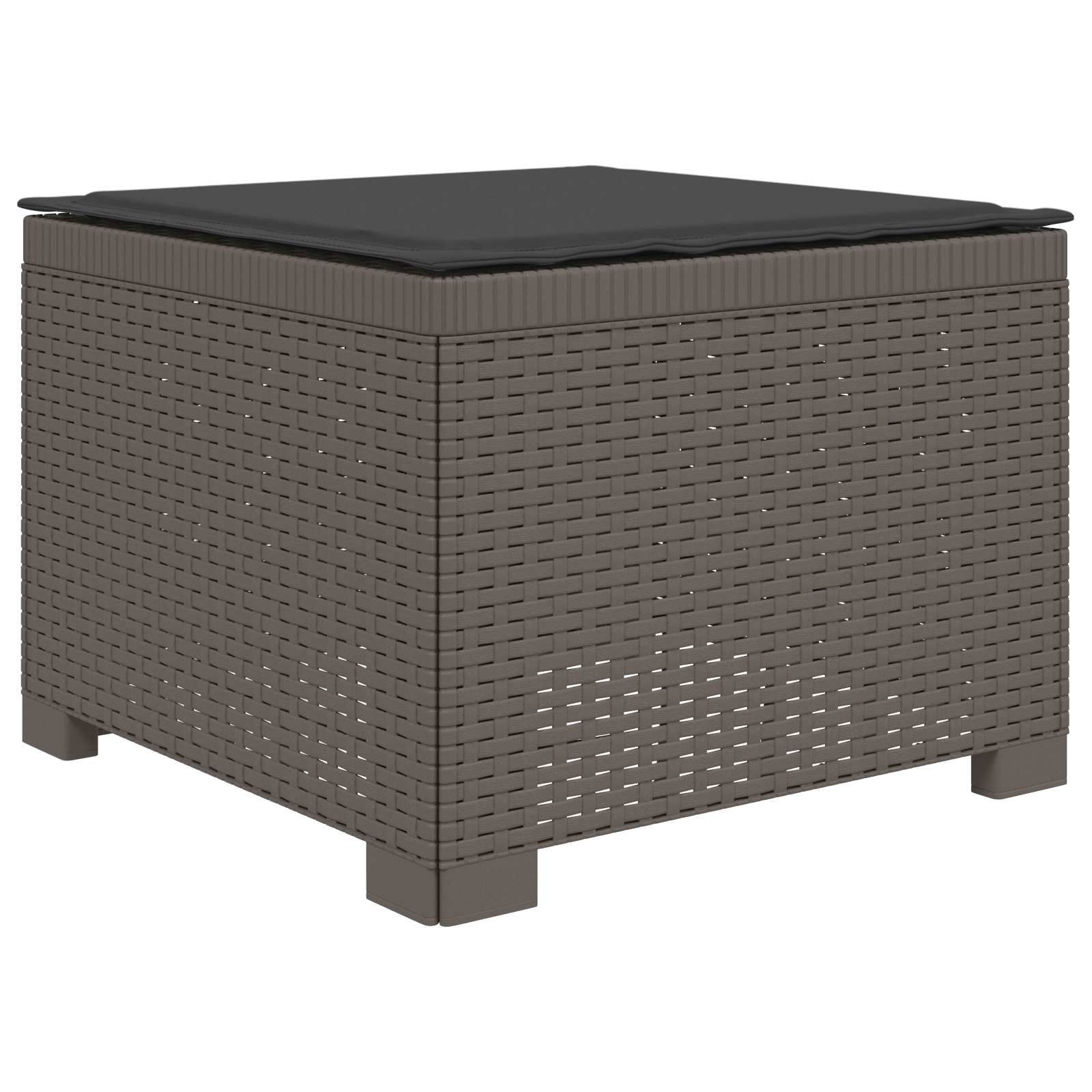Sofá de jardim 1 lugar com almofada look rattan PP