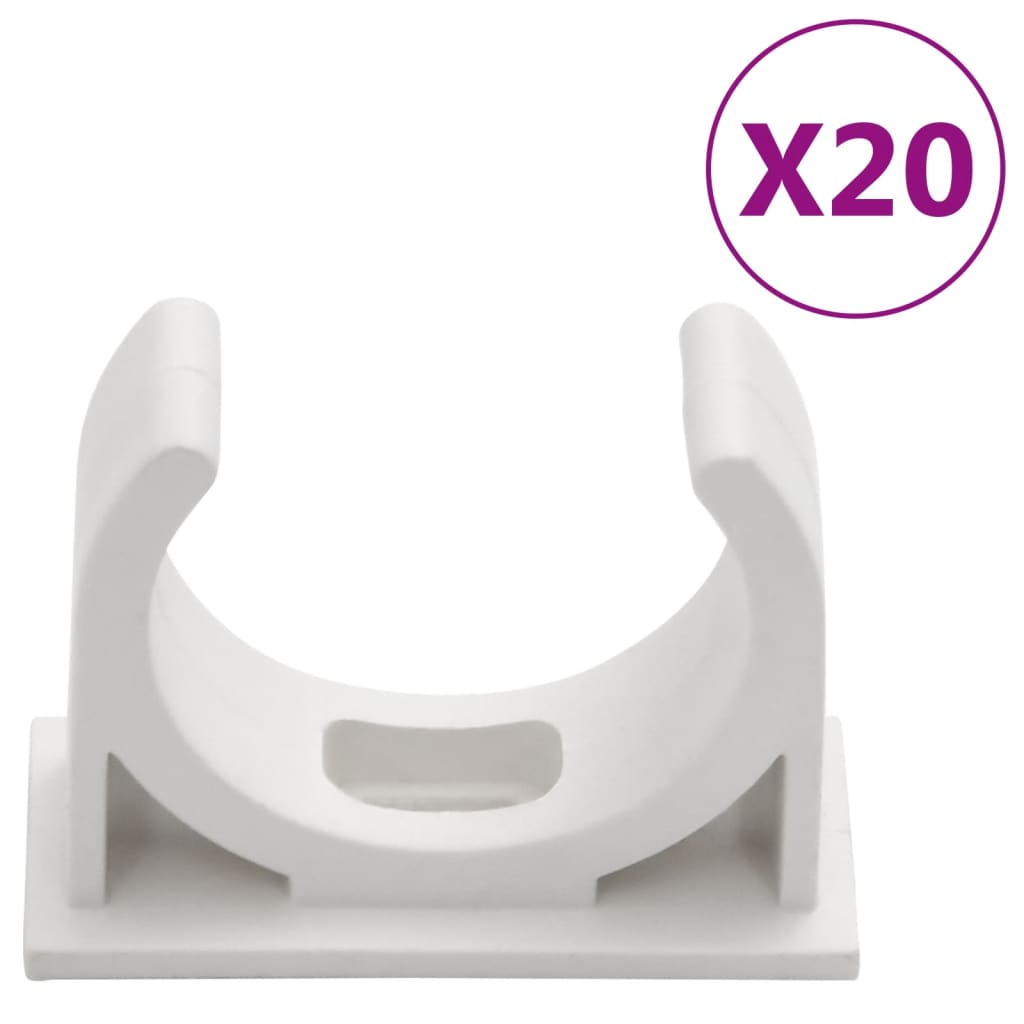 Calhas para cabos com clipes ø30 mm 10 m PVC
