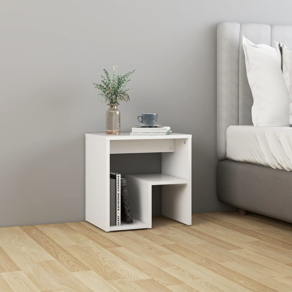 Mesa de cabeceira 40x30x40 cm derivados de madeira branco