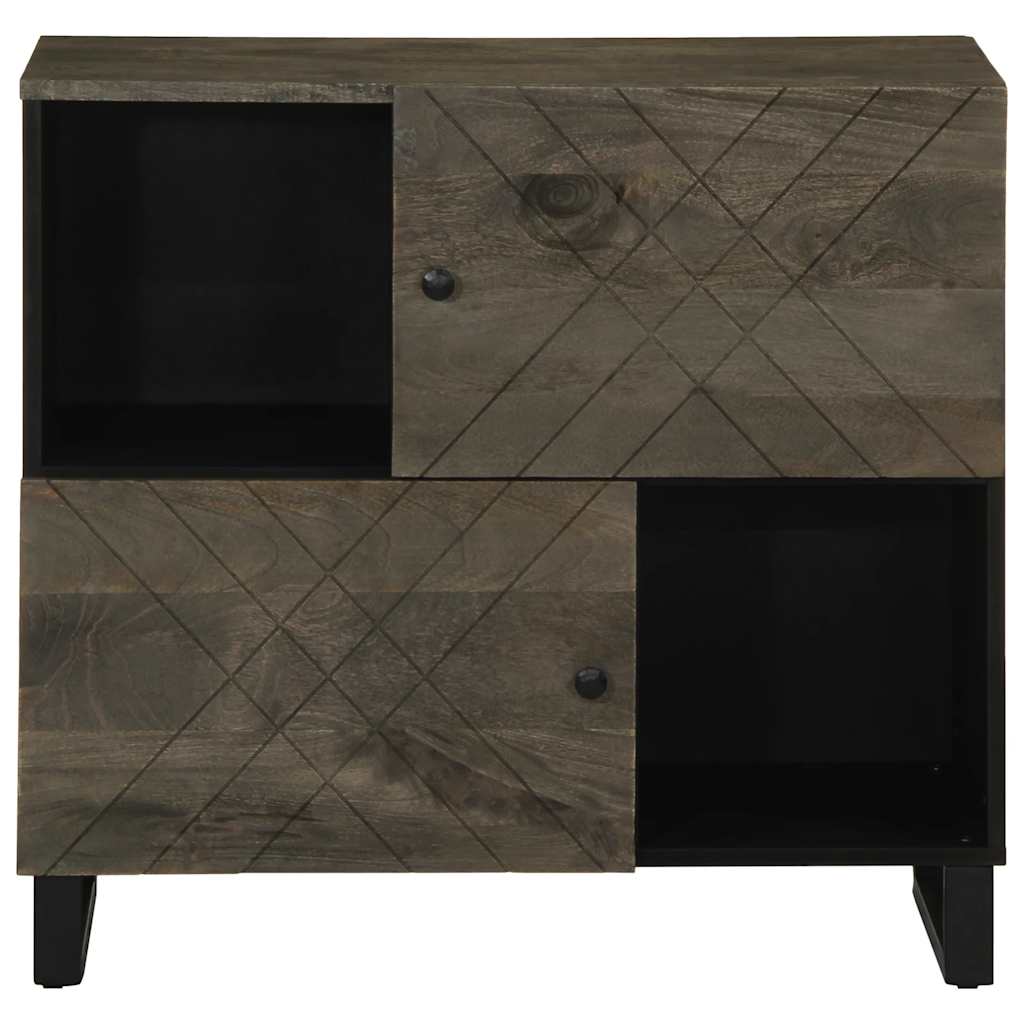 Aparador 80x33x75 cm madeira maciça manga preto