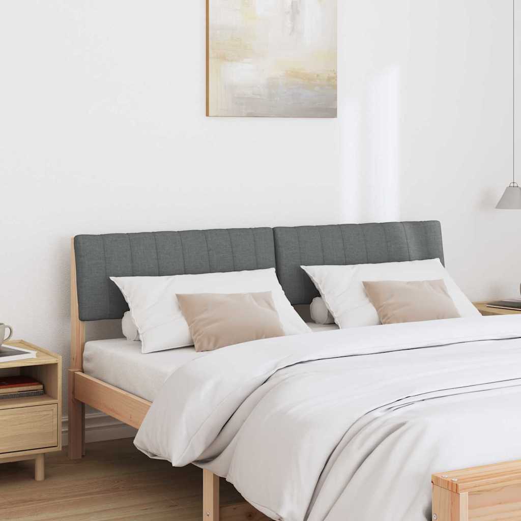 Cabeceira estofada cinza escuro 150 cm