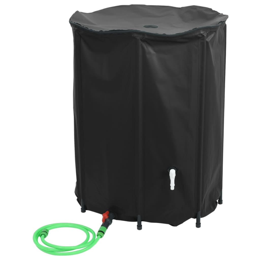 Depósito de água dobrável com torneira 1350 l PVC