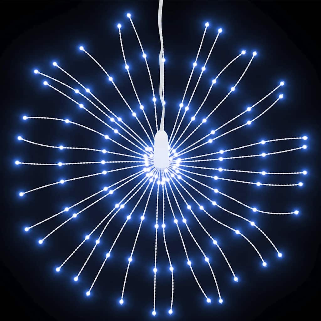 Iluminação estrelar p/ natal 140 luzes LED 17 cm branco frio