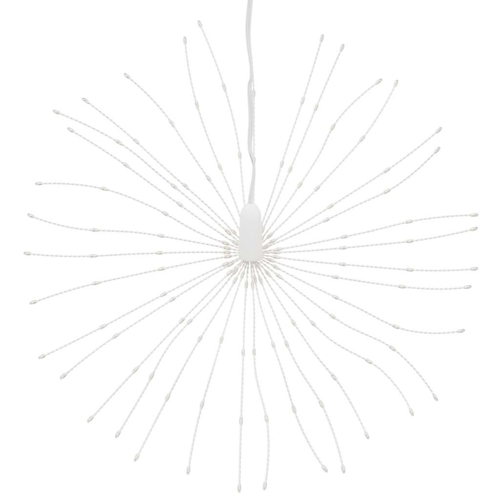 Iluminação estrelar p/ natal 140 luzes LED 17 cm branco frio