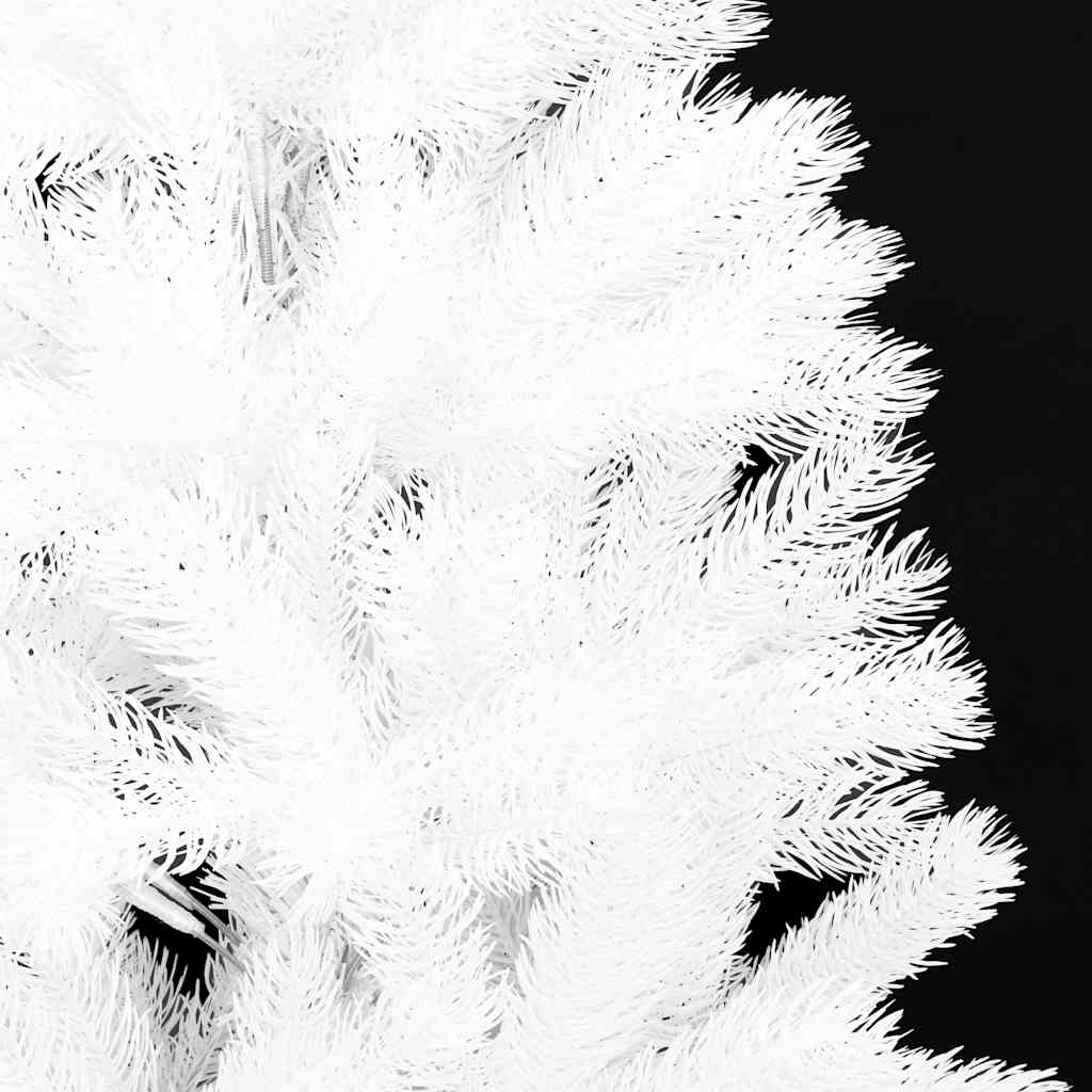 Árvore de natal artificial agulhas realistas 240 cm branco