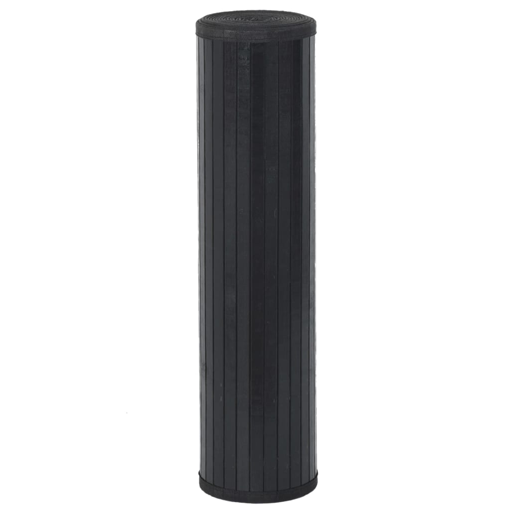 Tapete retangular 60x200 cm bambu preto