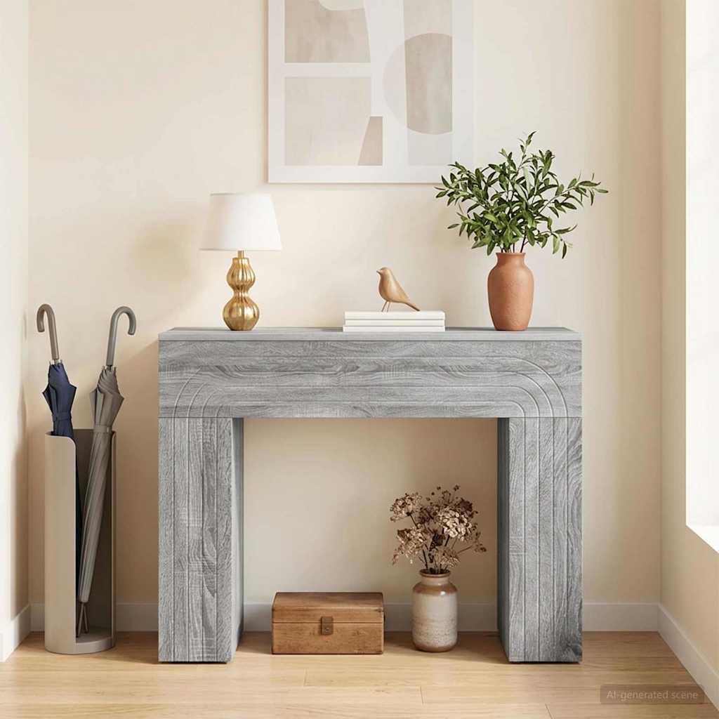 Mesa de centro sonoma cinzento 102 x 35 x 75 cm
