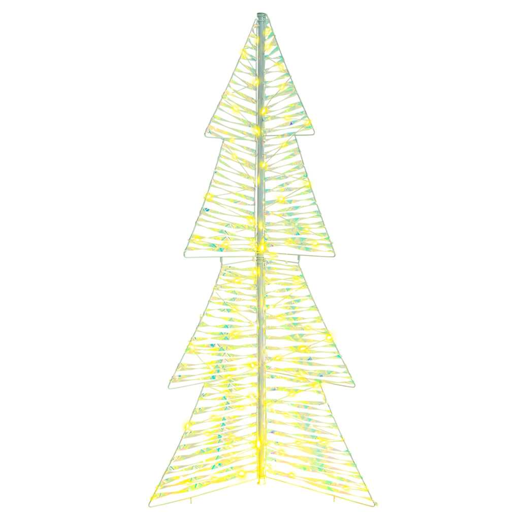 Árvore de natal com 160 leds branco quente 150 cm PET