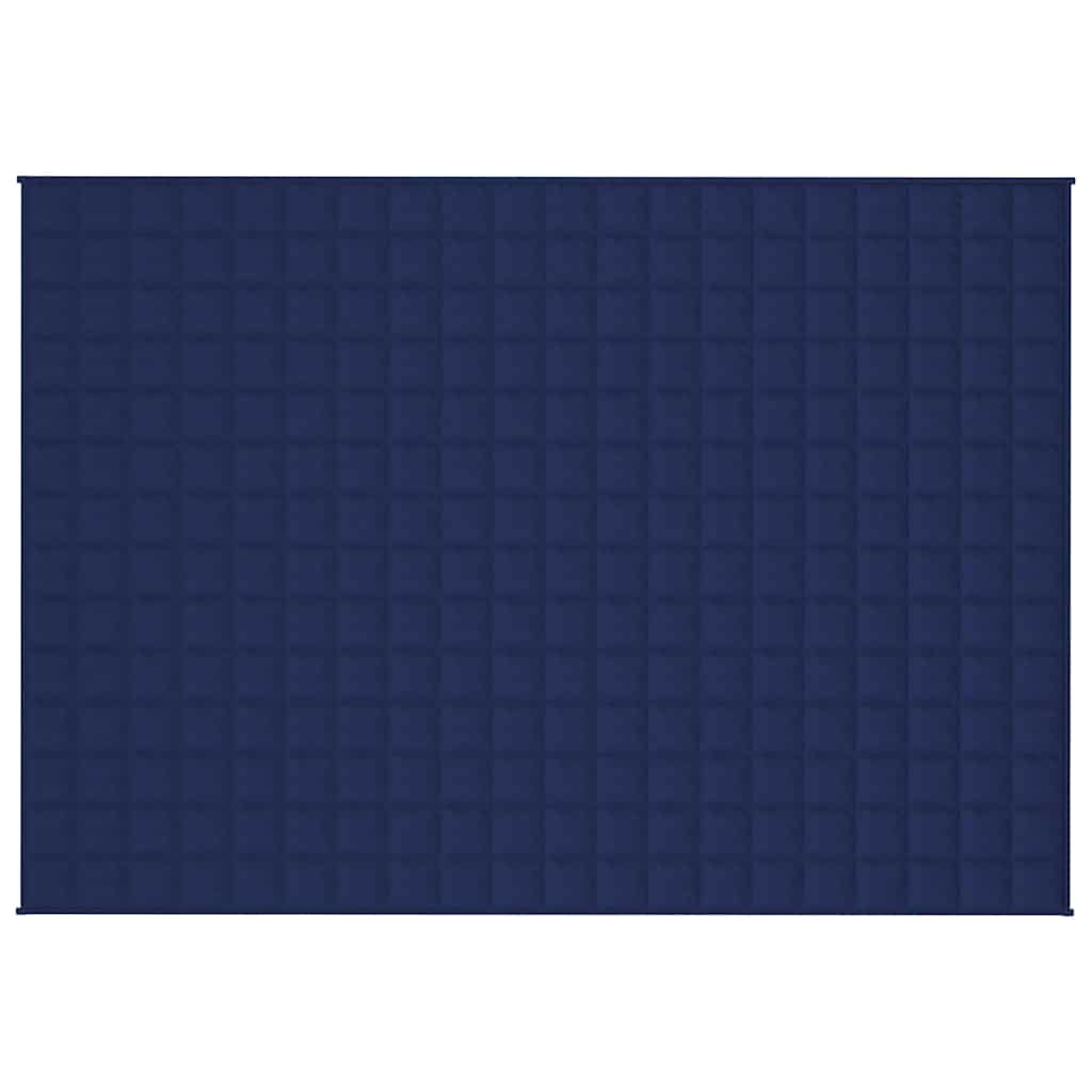 Manta pesada 6 kg 138x200 cm tecido azul