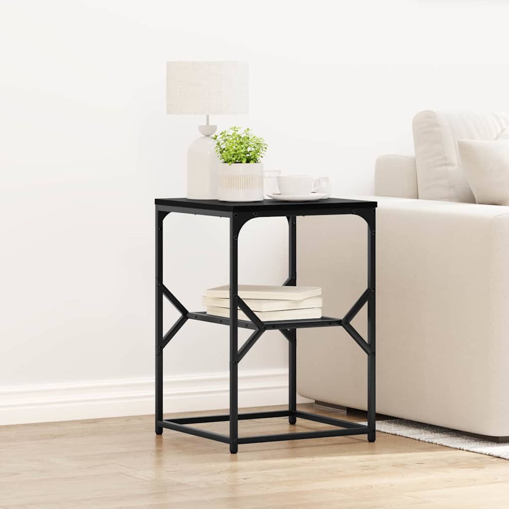 Mesa lateral carvalho preto 41 x 40 x 60 cm