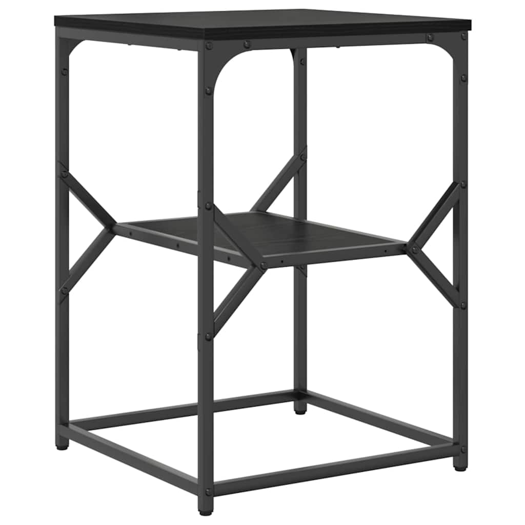 Mesa lateral carvalho preto 41 x 40 x 60 cm