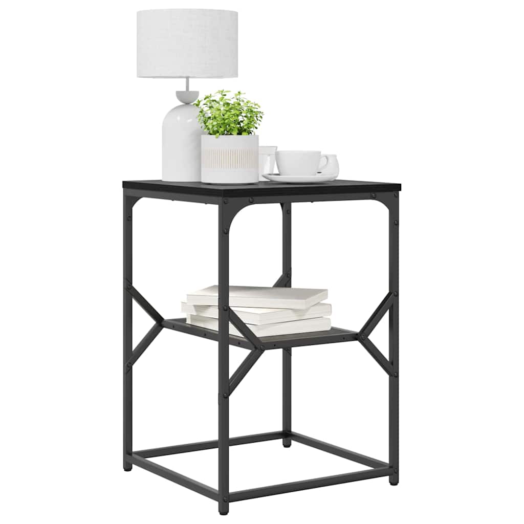 Mesa lateral carvalho preto 41 x 40 x 60 cm