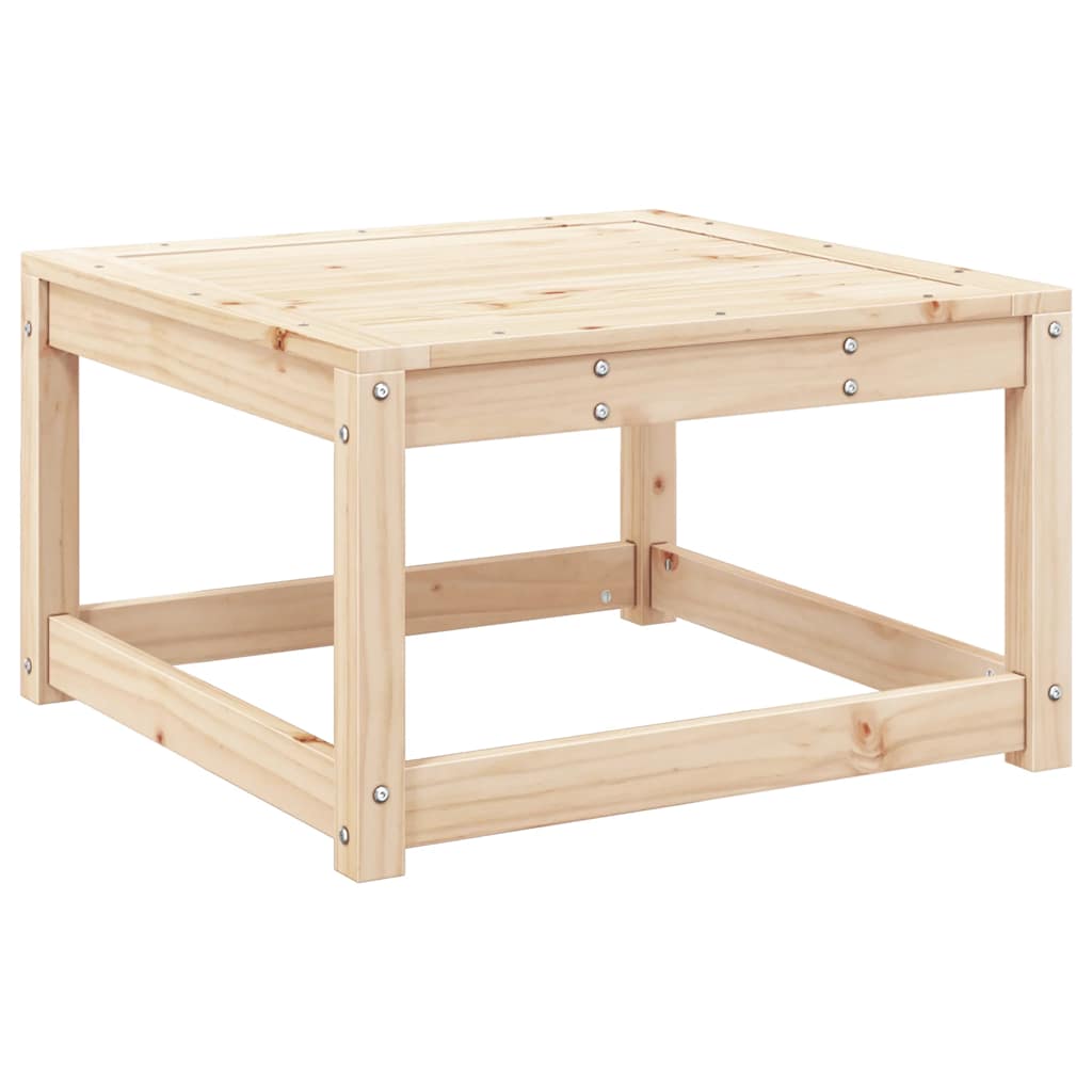 3 Pcs conjunto sofás de jardim madeira de pinho maciça