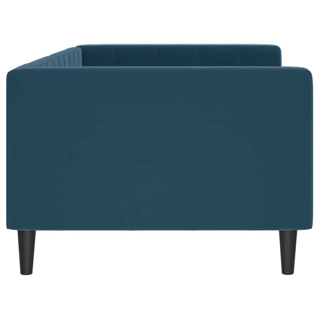 Sofá-cama 90x200 cm veludo azul
