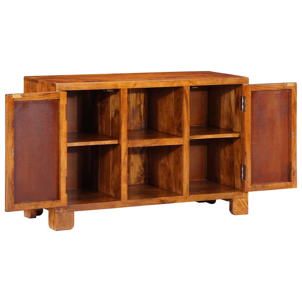 Aparador multicor 90x35x60 cm madeira de acácia maciça