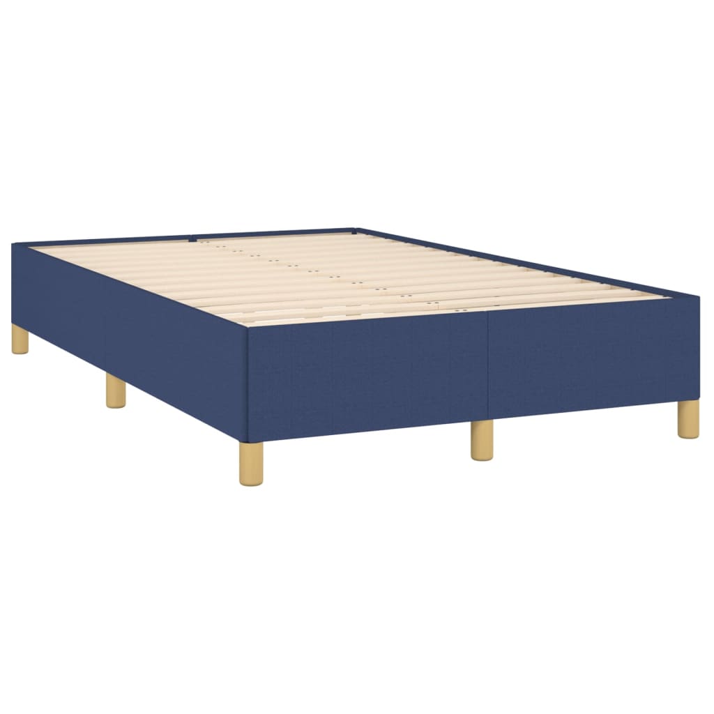 Estrutura de cama sem colchão 120x200 cm tecido azul