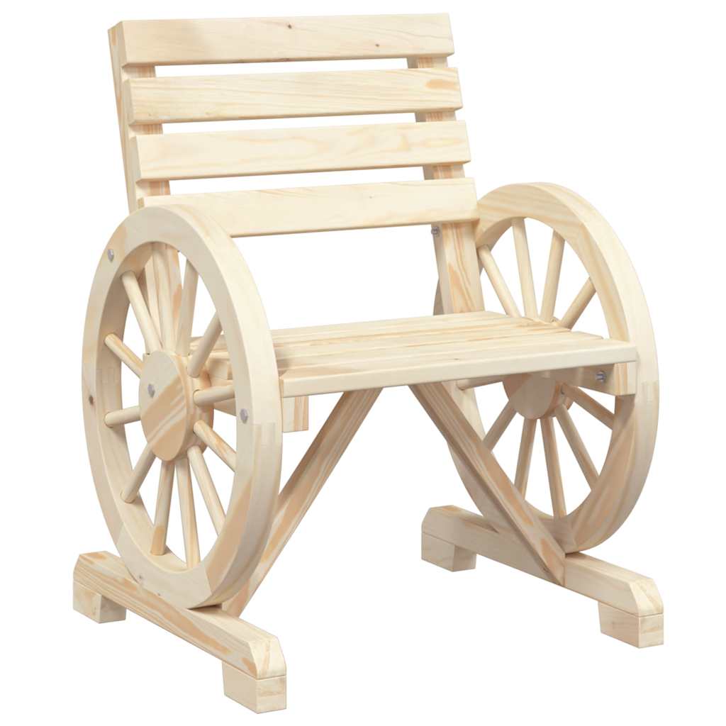 Cadeiras de jardim 2 pcs 58x58x78,5 cm madeira de abeto maciça