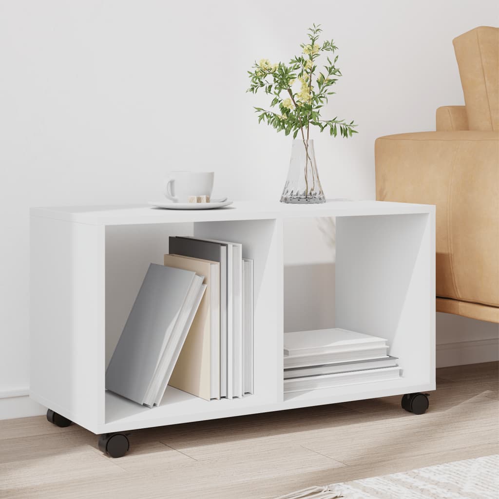 Móvel com rodas 72x33x42,5 cm derivados de madeira branco