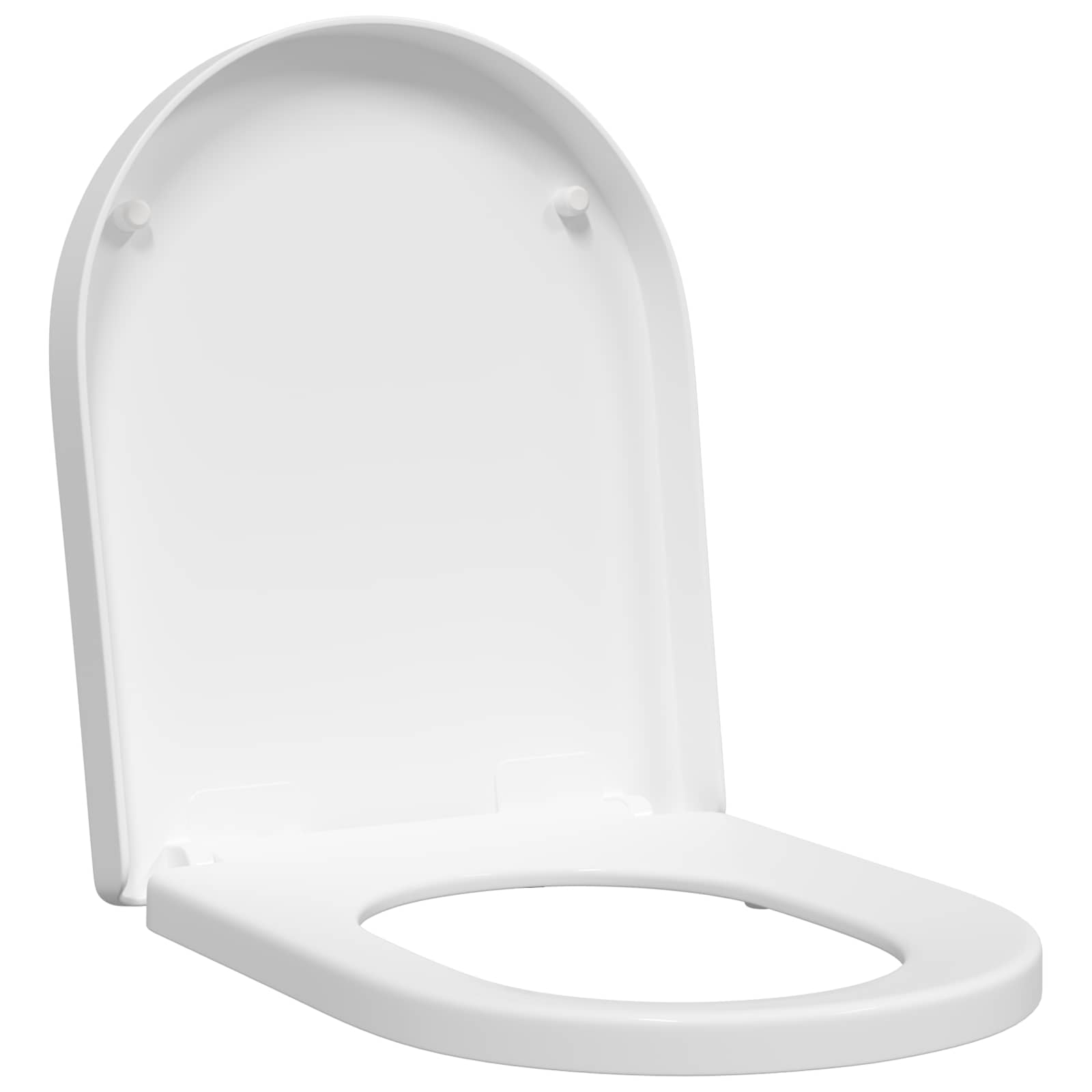 Assento de vaso sanitário ajustável branco 48 x 36,5 x 4,5 cm