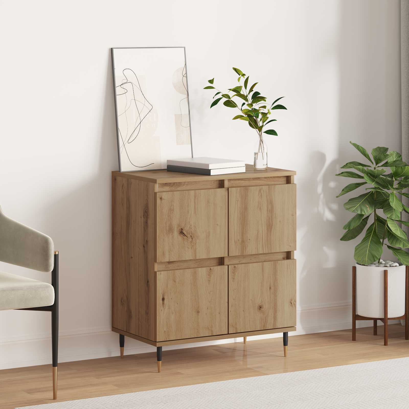 Buffet carvalho artesanal 60 x 35 x 70 cm
