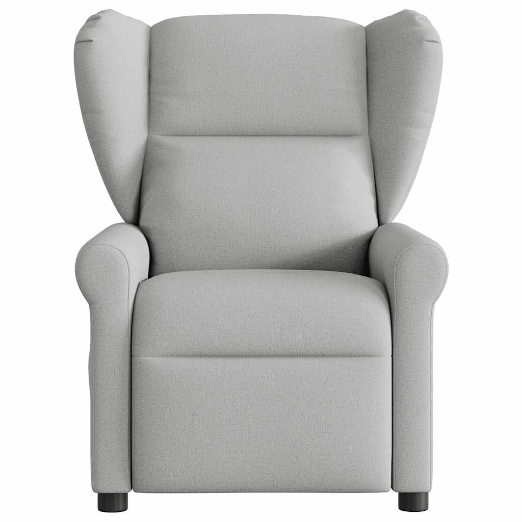 Cadeira de massagem reclinável tecido cinzento