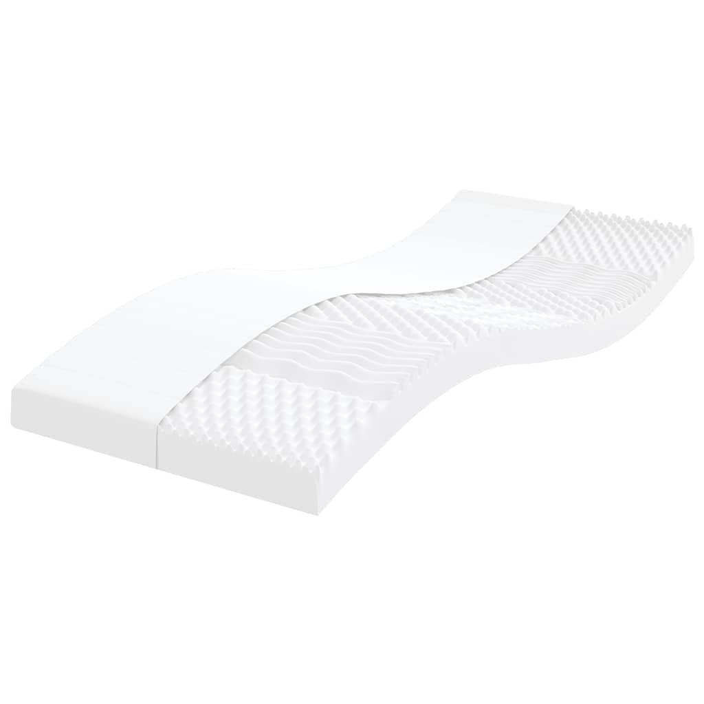 Colchão de espuma 80x220 cm 7 zonas dureza 20 ild branco