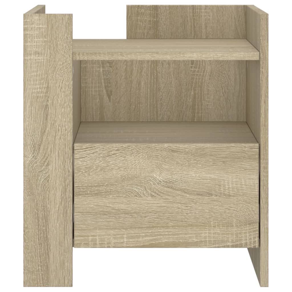 Mesa cabeceira 45x50x50 cm derivados de madeira carvalho sonoma