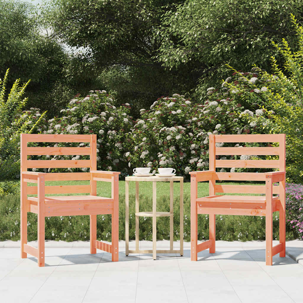 Cadeiras de jardim 2 pcs 60x48x91 cm madeira de douglas maciça
