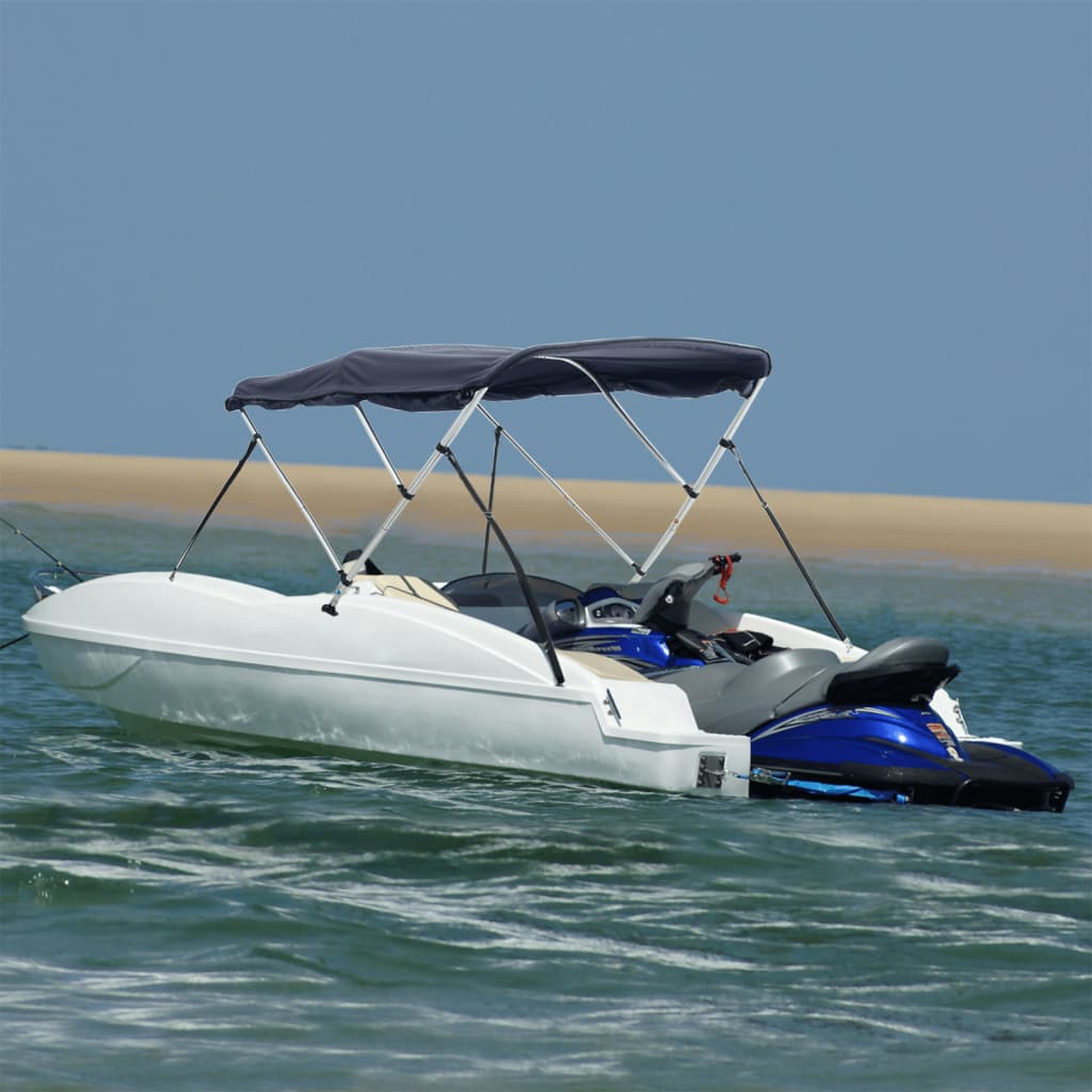 Toldo de 3 arcos bimini c/ paredes laterais 183x(185-198)x137cm