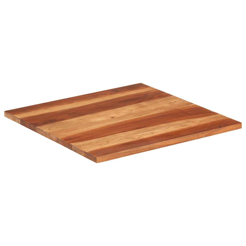 Tampo de mesa madeira de acácia maciça 25-27 mm 70x70 cm