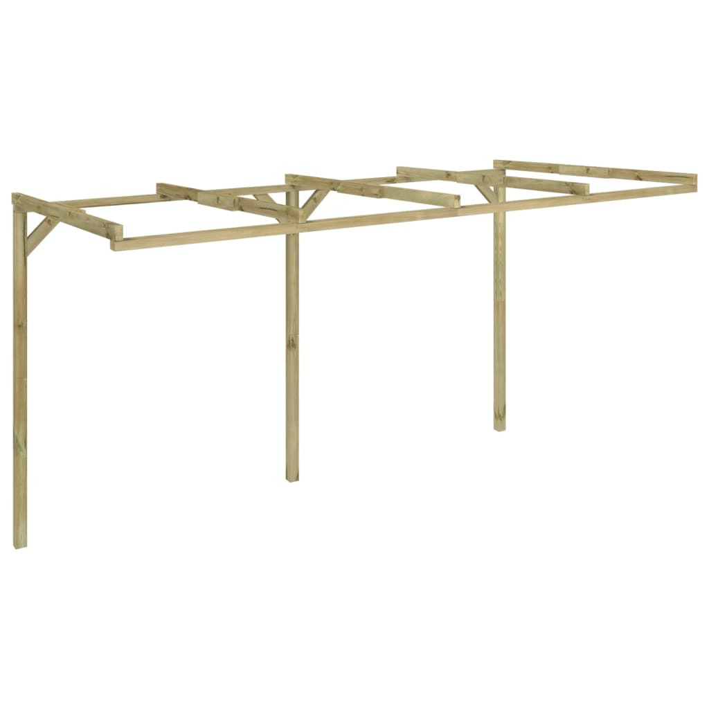 Pérgola inclinada 2x4x2,2 m madeira
