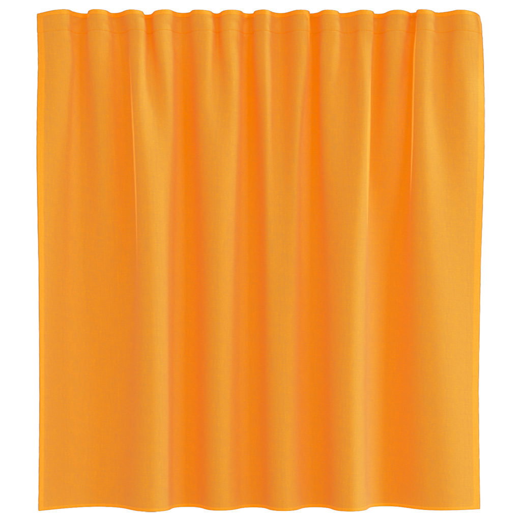 Cortinas de voile com laços 2 pcs laranja 140x140 cm