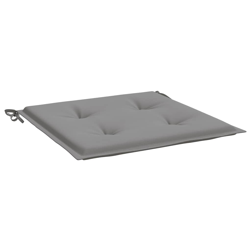 Almofadões p/ cadeiras jardim 6pcs 40x40x4 cm oxford cinza