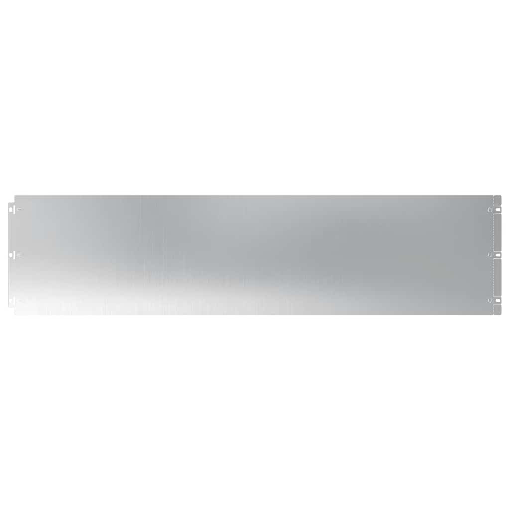 Bordas de relvado 20 unid 25x103 cm aço galvanizado