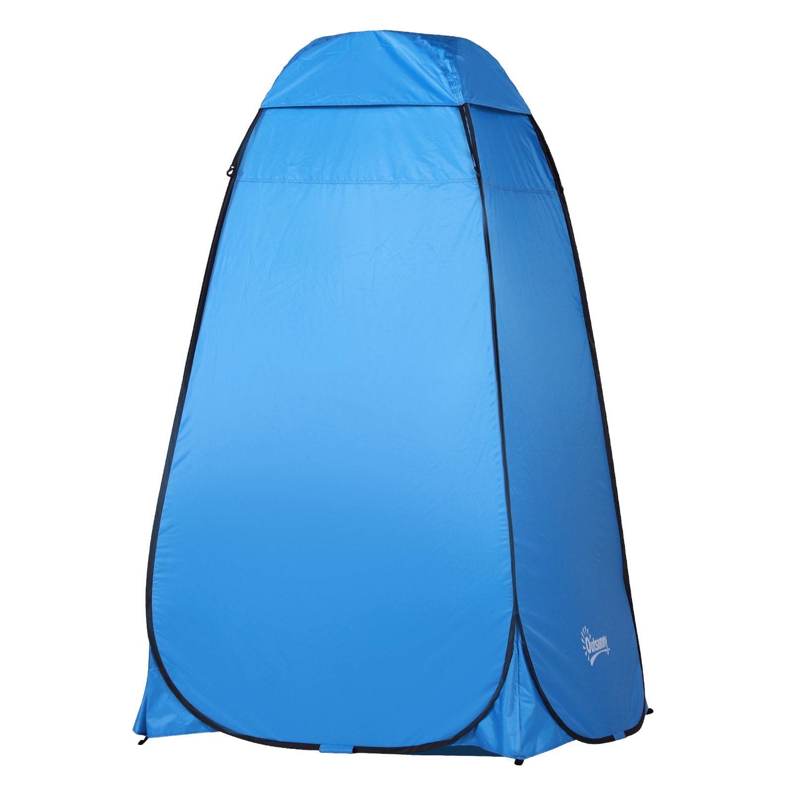 Tenda de acampamento multifuncional leve dobrável e estável à prova d'água com sistema pop-up 120x120x190 cm azul
