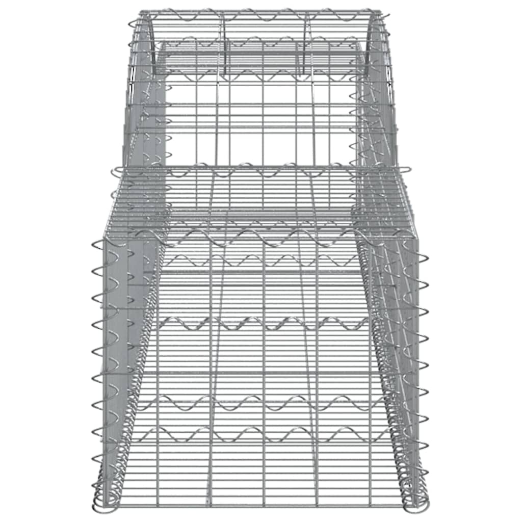 Cesto gabião arqueado 300x50x40/60 cm ferro galvanizado