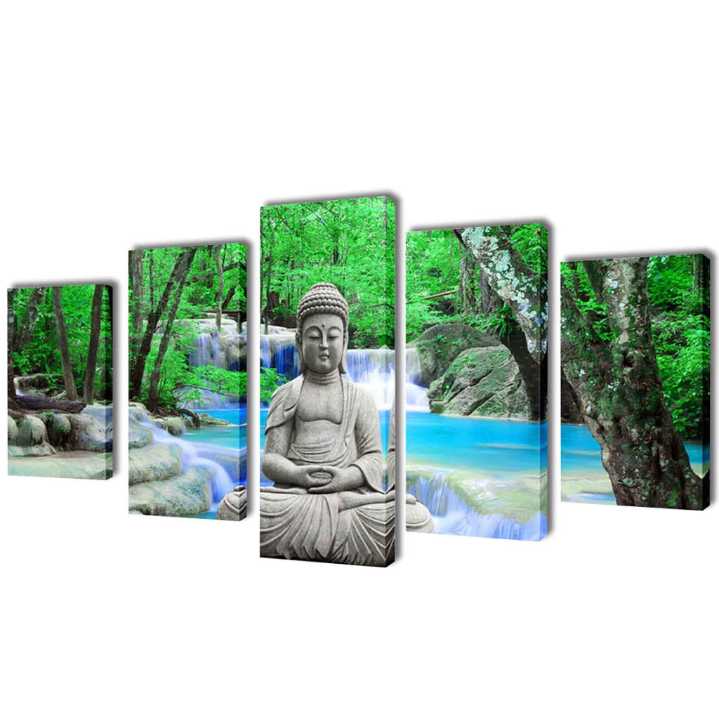 Políptico com impressão buddha 200x100 cm