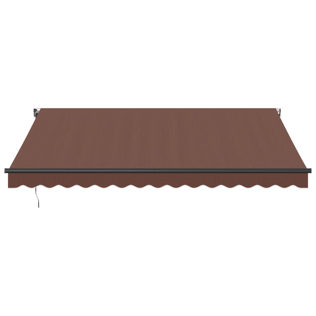 Toldo retrátil automático 400x350 cm castanho