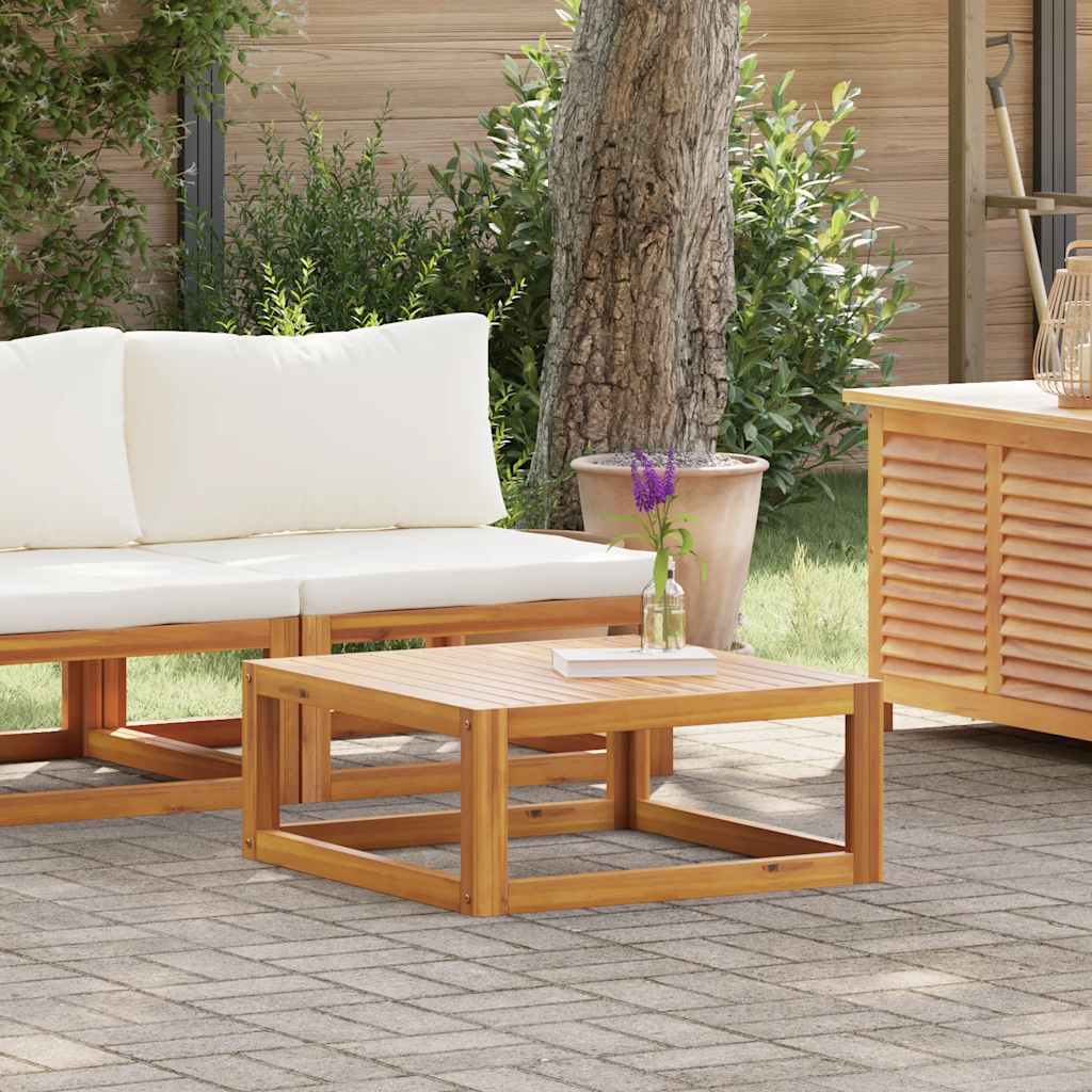 2 Pcs conjunto de sofás de jardim com almofadão acácia maciça
