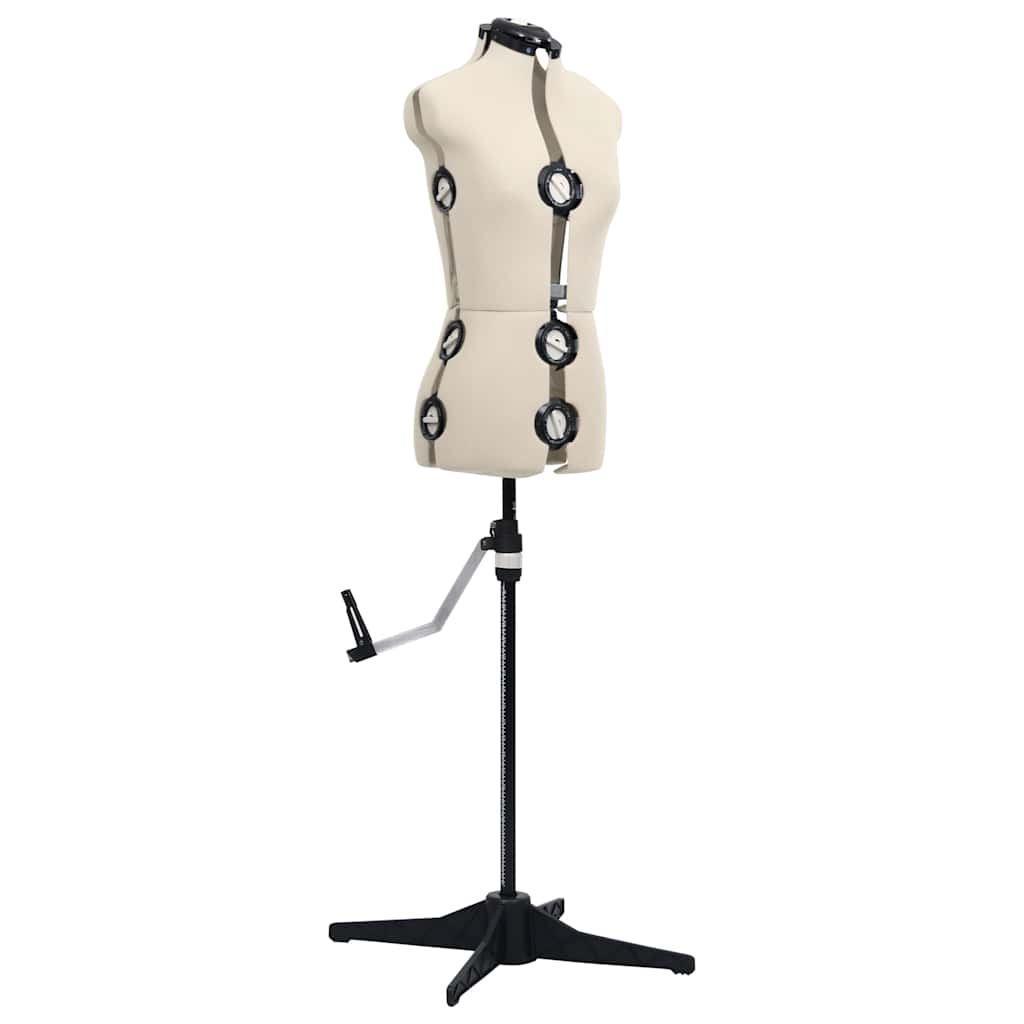 Manequim feminino ajustável tamanho s 33-40 cor creme