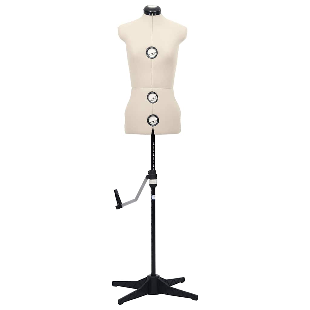 Manequim feminino ajustável tamanho s 33-40 cor creme