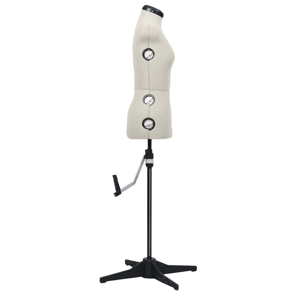Manequim feminino ajustável tamanho s 33-40 cor creme