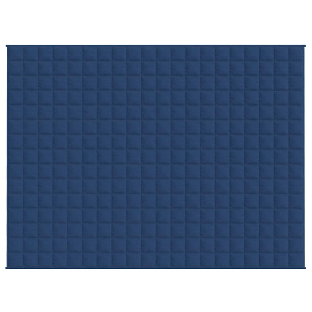 Manta pesada 7 kg 150x200 cm tecido azul